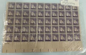 #1095 Ship Building 3 Cent Sheet of Stamps