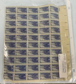 #1092 Oklahoma Statehood 3 Cent Sheet of Stamps