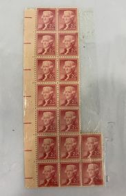#1033 Jefferson 2 Cent Stamps
