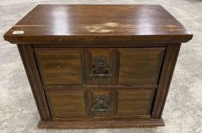 Late 20th Century Oak Finish Nightstand