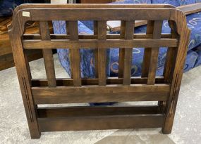 Vintage Oak Twin Bed