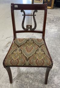 Duncan Phyfe Mahogany Lyre Back Side Chair