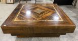 Large Square Wood Coffee Table