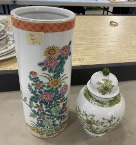 Porcelain Hand Painted Vase and China Porcelain Vase
