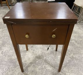 Vintage Cherry Sewing Machine Cabinet