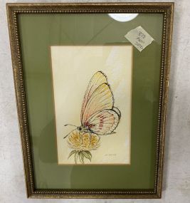 M. Wilkes Butterfly Artwork Framed