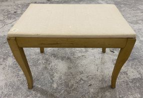 Vintage Painted Vanity Bench