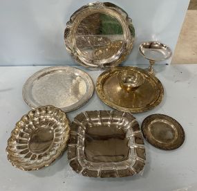 Group of Silver Plate Serving Pieces