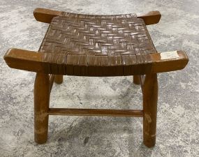 Maple Woven Top Stool