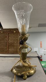 Brass Candle Stick Lamp