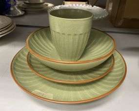 Mikasa Palomino Green Pottery