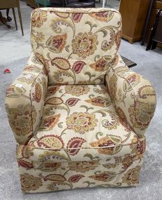 Floral Upholstery Arm Chair