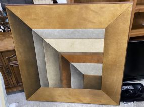 Large Framed Felt Geometric Artwork