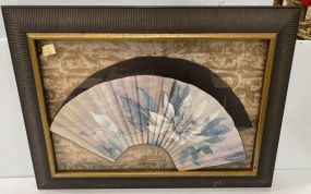 Shadow Framed Faux Fan Print