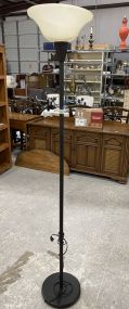 Modern Metal Torchiere Style Floor Lamp