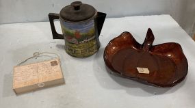Letter holder, Coffee pot, Pumpkin Tray