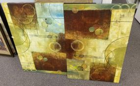 Two Abstract Print on Canvas