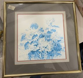 Signed Shipman Floral Framed Print