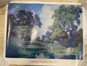 Two Poster prints Columbines Of Forest Canyon 32' H 22