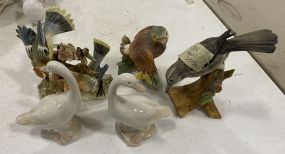Group of Porcelain Bird Figurines
