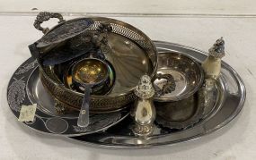 Group of Silver Plate Serving Pieces