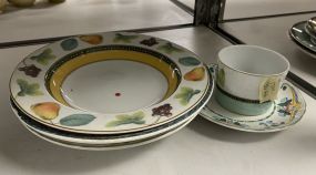 Three Porcelain Bowls and Cup & Saucer