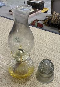 Glass Oil Lamp and Glass Insulator