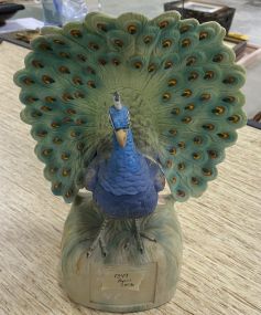 Peacock Porcelain Liquor Decanter