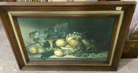 Framed Still Life Fruit Print of Poster