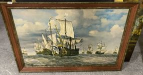 Framed Print of Ships