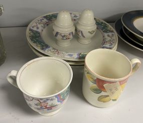 Mikasa Provincial Villa Medici Plates, Cups, and shakers