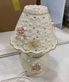 Porcelain Shade and Vase Lamp