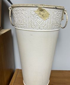White Metal Decorative Vase
