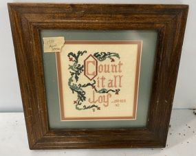 Count in All Joy Cross Stitch