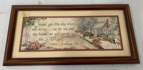 Joshua 24:15 Framed Print
