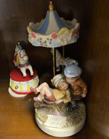 Group of Resin Carousel Figurines
