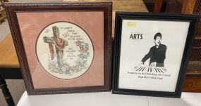Framed Cross Stick Framed and Hattiesburg Art Print