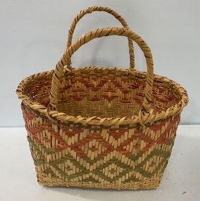 Choctaw Woven Handled Basket