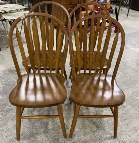 Modern Oak Windsor Style Dining Chairs
