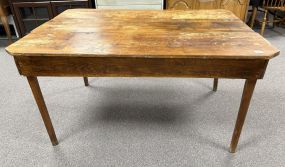 New England Style Primitive Hand Made Dining Table
