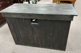 Hand Crafted Primitive Style Kitchen Island/Media Cabinet