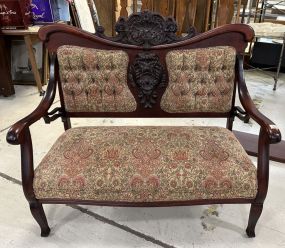Antique Victorian Style Parlor Settee