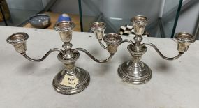 Pair of Lamerie Weighted Sterling Candle Holders