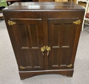 Antique Ice Chest Cabinet