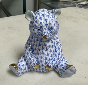 Herend Hand Painted Baby Sitting Bear