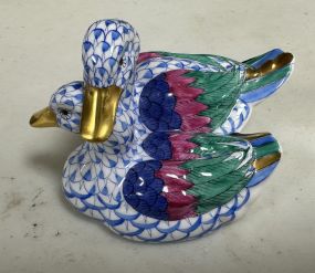 Herend Hand Painted Courting Ducks