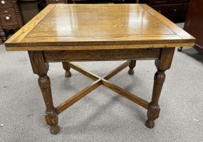 Vintage English Oak Pub Table