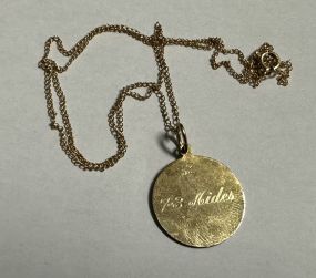 12K Gold Filled Necklace and Pendent