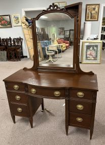 Duncan Phyfe Style Mahogany Vanity