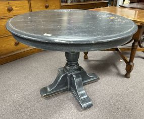 Painted Round Pedestal Table